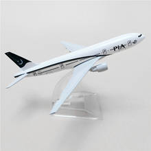 16 cm aviões pia paquistão international airlines boeing b777 modelo avião aeronaves metal modelo brinquedos avião presente collectible 2024 - compre barato