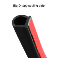 2-8m Big D type car door seal - self-adhesive rubber sealing tape dust-proof noise reduction soundproof tape 8 # 2024 - buy cheap