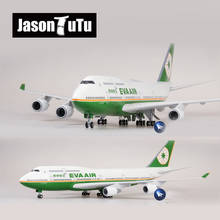 JASON TUTU-modelo de avión de resina fundido a presión, Boeing B747 de aire de Taiwán EVA, escala 1:160, 47cm 2024 - compra barato