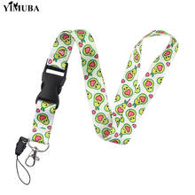 YIMUBA Avocado Fruit Neck Straps Key Chain Ring DIY Lariat Lanyards for Keys Mobile Phone Badge Holder Cartoon Webbing Keychain 2024 - buy cheap