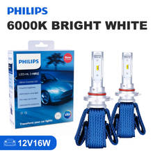 Philips-bombilla LED Ultinon Essential para coche, faros antiniebla H11, H7, H4, 9012, H1R2, 6000K, luces blancas, 9005, 9006, HB3, HB4 2024 - compra barato