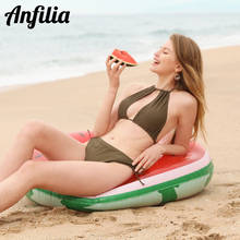 Anfilia Women New Bikini Set Solid Front Hollow Out Swimsuit Graceful Swimwear Strappy Bikini Sets Sexy Beachwear Bathing Suit 2024 - buy cheap