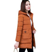 Winter Hooded Parker Women Jacket Coats New Solid Thicke Down Cotton Jacket Large Size Women Basic Coat Outerwear Clothes AA982 2024 - buy cheap