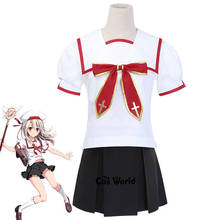 FGO Fate Grand Order Illyasviel Von Einzbern Sprite 1 School Uniform Tops Dress Sailor Suit Outfit Games Cosplay Costumes 2024 - buy cheap