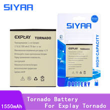 SIYAA-Batería de polímero de litio para teléfono móvil, pila de Tornado para Explay Tornado, alta capacidad, 1550mAh, baterías de repuesto 2024 - compra barato