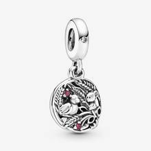 100% 925 Sterling Silver Bird and Mouse Dangle Charms Fits Original Pandora Bracelet Metal Beads Women Girls DIY Jewelry Gift 2024 - buy cheap