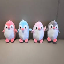 Разноцветная маленькая милая игрушка-Пингвин 10 см, мягкая подвеска плюшевая кукла, игрушка в подарок 2024 - купить недорого