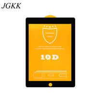 Jgkk cobertura completa 10d vidro temperado para ipad 1 2 3 4 9.7 tablet protetor de tela para apple ipad 5 6 ar 1 2 hd película protetora 2024 - compre barato