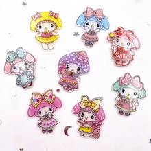 Glitter Kawaii Colorful Rabbit  Flatback Acrylic Sheet Miniature Pattern Applique DIY Decor Craft Christmas Embellishments J06A 2024 - buy cheap