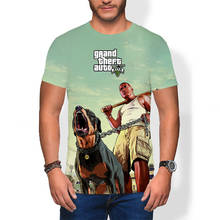 Мужская/женская футболка с принтом Grand Theft Auto, в стиле Харадзюку 2024 - купить недорого