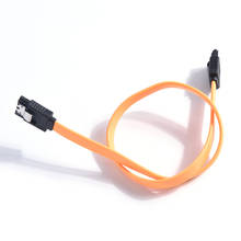 Cable SATA 3,0 de 45cm, Cable de datos SATA 3,0 III, SATA3, 6 GB/s, Cable SAS rojo recto, Cable de datos de disco duro de doble canal 2024 - compra barato