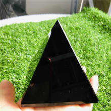 Natural Obsidian Healing Pyramid Natural Mineral Crystal Point Pyramid Natural Obsidian Quartz Stone decoration crystals 2024 - buy cheap