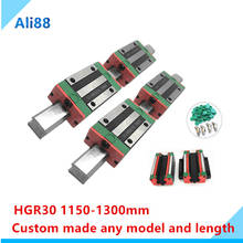2pc HGR30 linear guide width 30mm-1150/1200/1250/1300mm+4pc HGH30CA /HGW30CC motion slide rail for cnc xyz axis 2024 - buy cheap