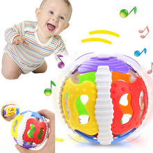 0-12 meses do bebê brinquedos de borracha macia dos desenhos animados pouco alto Bell Ball Rattle Brinquedos precoce Brinquedos Educativos Para Crianças Handbell Toy 2024 - compre barato