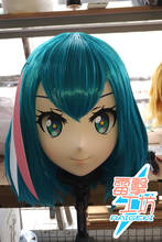 (RG9141)Customize Full Head Female/Girl Resin Japanese Animegao Cartoon Character Crossdress Cosplay Kigurumi Doll Mask 2024 - buy cheap