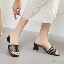 Sandálias de áreas externas com tiras de anel, tamanhos grandes de 34-40, sandália romana com contas, inclinação baixa, sapatos femininos, imperdível 2024 - compre barato