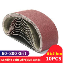 10PCS 915*100mm Sanding Belts P60 - P800 Abrasive Sanding Screen Band 4" * 36 " for Wood Soft Metal Grinding Polishing 2024 - buy cheap