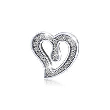 CKK Beads Original 925 Sterling Silver Heart of Love Reflexions Clip Charm Bead Fits Pandora Bracelet kralen pulsera Wholesale 2024 - buy cheap