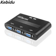 Kebidumei-Interruptor de dos vías arc 2 en 1, interruptor selector con salida VGA/SVGA, para compartir vídeo, pantalla LCD, PC, nuevo 2024 - compra barato