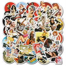50Pcs/Lot Sexy Bomb Motorcycle Girl Cartoon Stickers For Bicycle Laptop Scrapbook Skateboard Suitcase Luggage Motorcycle Bicycle 2024 - buy cheap