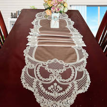 European Simple Velvet Embroidered Table Runner Piano TV Wall Cabinet Cover Cloth Bedroom Living Room Decoration Camino De Mesa 2024 - buy cheap