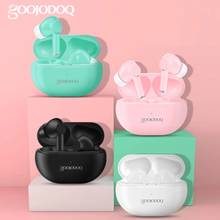 GOOJODOQ-auriculares TWS inalámbricos con Bluetooth 5,0, cascos deportivos con cargador, gancho para la oreja, para iPhone y Xiaomi 2024 - compra barato