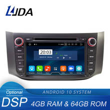 LJDA Android 10.0 Car DVD Player For Nissan Sylphy Sentra Pulsar 2012-2018 Multimedia GPS Navi Stereo 2 Din Car Radio DSP 4G+64G 2024 - buy cheap