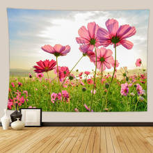 Fondo de paisaje hermoso, fondo de tela, decoración de pared, tapiz de tela, decoración del hogar, mural, tapiz, toalla de playa, 95x73cm 2024 - compra barato