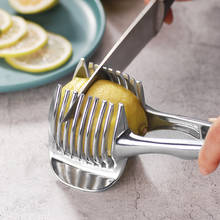 Stainless Steel Potato Slicer Tomato Cutter Tool Shreadders Fruit Lemon Cutting Holder Slice Cooking Tools Kitchen Accessories 2024 - buy cheap