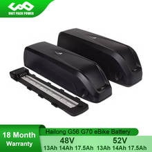 Halilong eBike аккумулятор 52V 48V 17.5Ah 14Ah 13Ah 12Ah с подлинным Samsung/LG 18650 литий-ионная батарея для 1000W 750W 500W 350W двигателя 2024 - купить недорого