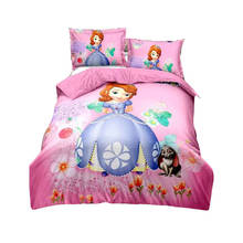 PINK duvet cover set twin size bedding for girls bedroom decor single bedclothes coverlet children kids bed sheets PRINCESS NEW 2024 - buy cheap