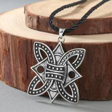 Qiamni colar masculino de viking, colar com símbolo do odin, de horror em runas, com pingente punk norse 2024 - compre barato