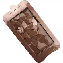Molde de gelo de chocolate, ferramenta de silicone diy com forma antiaderente para gelo, doces e gelatina, fondant 3d 2024 - compre barato
