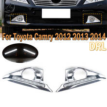 PMFC LED DRL Daytime Running Light Front Bumper Headlight Accessorie Turn Signal Lamps Driving Light For Toyota Camry 2012 13 14 2024 - buy cheap