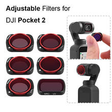 Filter Kit for DJI Pocket 2 Handheld Gimbal Camera Lens Filter Adjustable ND CPL Filters ND4-PL ND8-PL ND16-PL ND32-PL Accessory 2024 - buy cheap