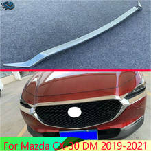For Mazda CX-30 DM 2019-2021 ABS Chrome Front Hood Bonnet Grill Grille Bumper Lip Mesh Trim Cover Molding Car Styling 2024 - buy cheap