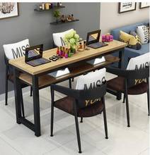 Conjunto de mesa e cadeiras de manicure, mesa dupla preta para manicure retrô e preço especial 2024 - compre barato