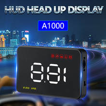 Sistema de alarma Universal para coche, proyector de parabrisas, OBD2, A100, 3,5, HUD Head-Up, de advertencia de exceso de velocidad, PK A900, nuevo 2024 - compra barato