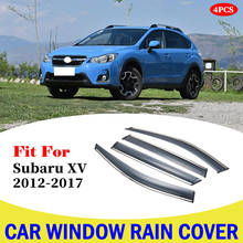 Janela viseira carro chuva escudo para subaru xv 2012-2017 toldo guarnição capa lateral janela defletor porta chuva sol escudo acessórios 2024 - compre barato