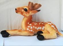 Peluche de la vida real de los ciervos sika, juguete de simulación, pequeño ciervo sika, muñeco de peluche, alrededor de 40cm, xf2989 2024 - compra barato