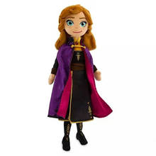 Disney-Muñeca de Frozen para niñas, juguete de felpa de 40cm, 1ª y 2ª generación, princesa Aisha Ana, regalo de cumpleaños 2024 - compra barato