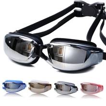 Большая оправа гальванические регулируемые очки для плавания Очки для дайвинга водонепроницаемые анти-туман одежда для плавания очки для женщин и мужчин 2024 - купить недорого