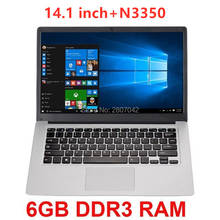 Ordenador portátil de 2020 pulgadas para estudiantes, Notebook N3350, 6GB de RAM, 64GB, Quad Core, Ultrabook con cámara web, Bluetooth, WiFi, barato, 14,1 2024 - compra barato
