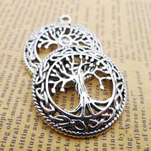 3 pieces/lot 35*42mm life of tree charm Antique silver color Alloy necklace pendant bracelet key chain DIY handmade accessory 2024 - buy cheap