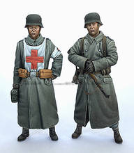 New Unassembled 1/35 ancient crew stand include 2     Resin Figure Unpainted Model Kit 2024 - buy cheap