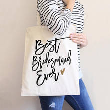 Bride to be Bachelorette hen Party Bridal Shower wedding engagement tote Bag decoration best Bridesmaid ever Proposal gift 2024 - buy cheap