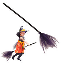 Halloween Witch Broom Handcraft Decorative Miracle Broom Party Prop For Halloween Dance Party Masquerade Cosplay 2024 - buy cheap