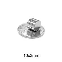 10~250PCS Strong Powerful Magnets 10x3 mm N35 Round Permanent Magnets 10x3mm Neodymium Magnet Dia 10*3 mm NdFeB Search Magnet 2024 - buy cheap