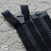 2 Pcs/lot  Oversized Resin Plastic Long YKK Zipper  Black Single Open End Zip Fastenerfor Coat Sewing Accessories Wholesale 2024 - buy cheap