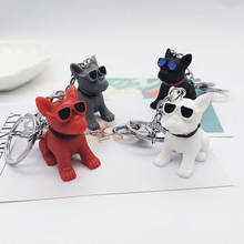 Simulation puppy doll, sunglasses, dog keychain, bag pendant, creative animal shape pendant 2024 - buy cheap